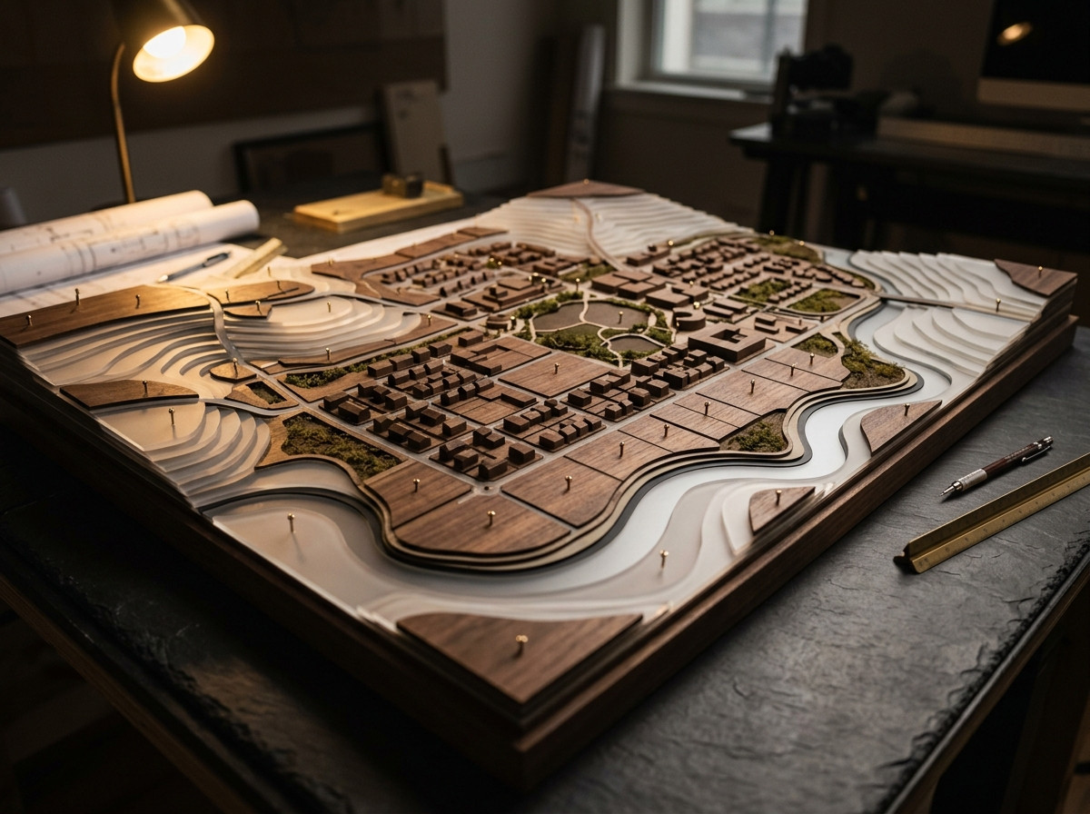 3D Architectural Scale Model of Floorplate and Structural Stack