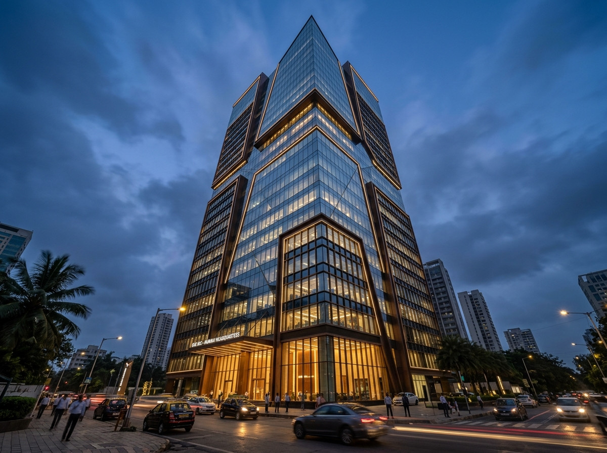 Grade-A Commercial Tower at Twilight